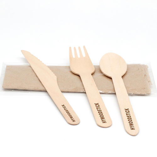 Wooden cutlery spoon